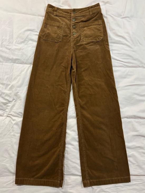 SO Pants - SO Wide-Leg Women’s Corduroy Pants - Brown